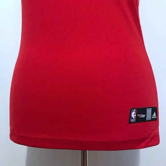Adidas NWOT NBA Red and White Jersey Women M - Picture 5 of 11